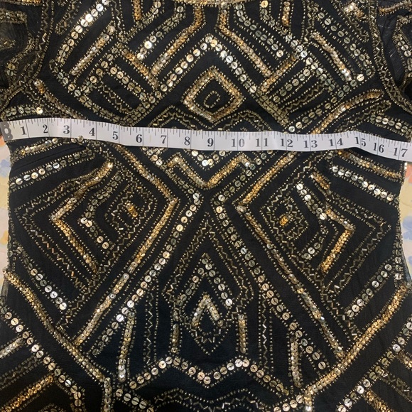 Black /gold Gianni Bini dress - Picture 7 of 7